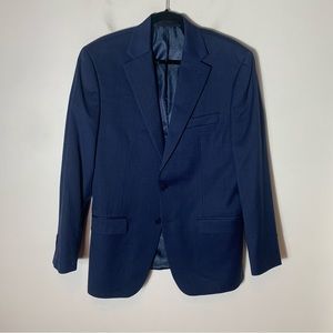 Michael Strahan Navy Blue 40R Sports Coat Blazer 2 Button Single Breasted